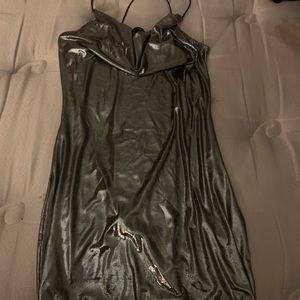 Metallic h&m dress